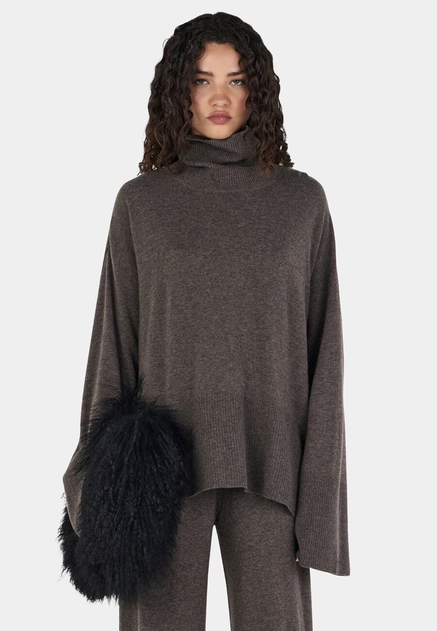 Bay Cashmere Jumper Charcoal
