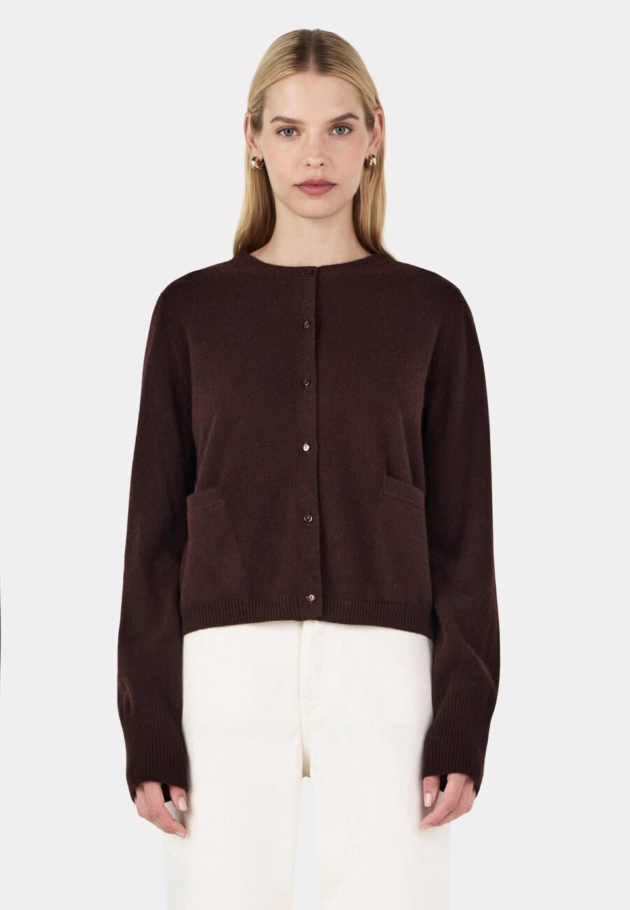 Dolly Cashmere Cardigan Cognac