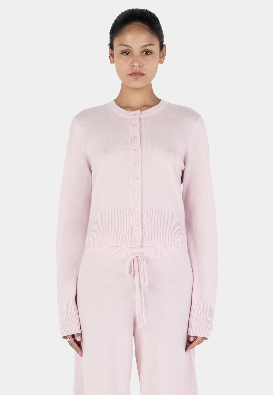 Lucielle Cashmere Cardigan Blush
