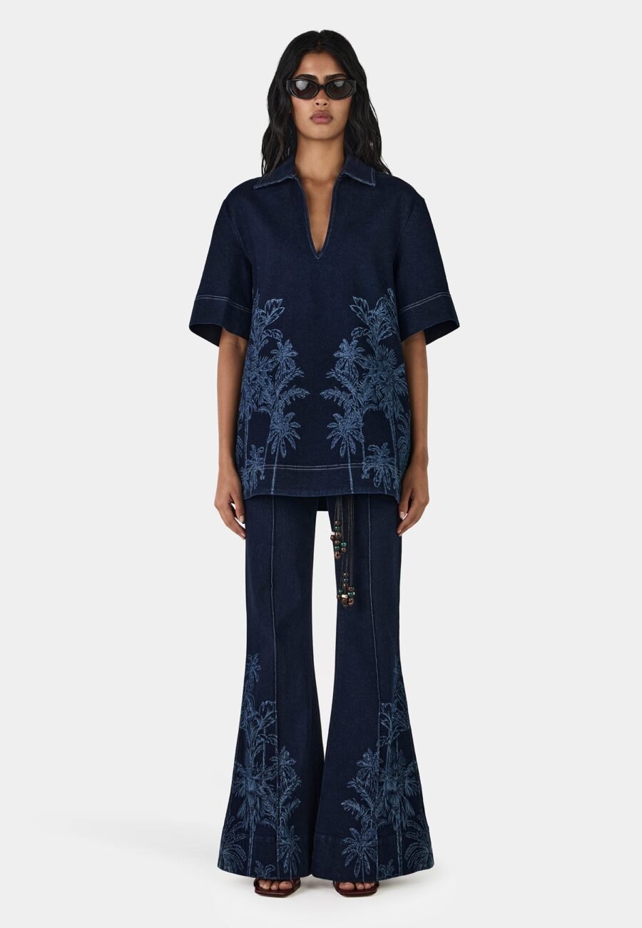 Sue Wide Leg Jean Tropicana Denim