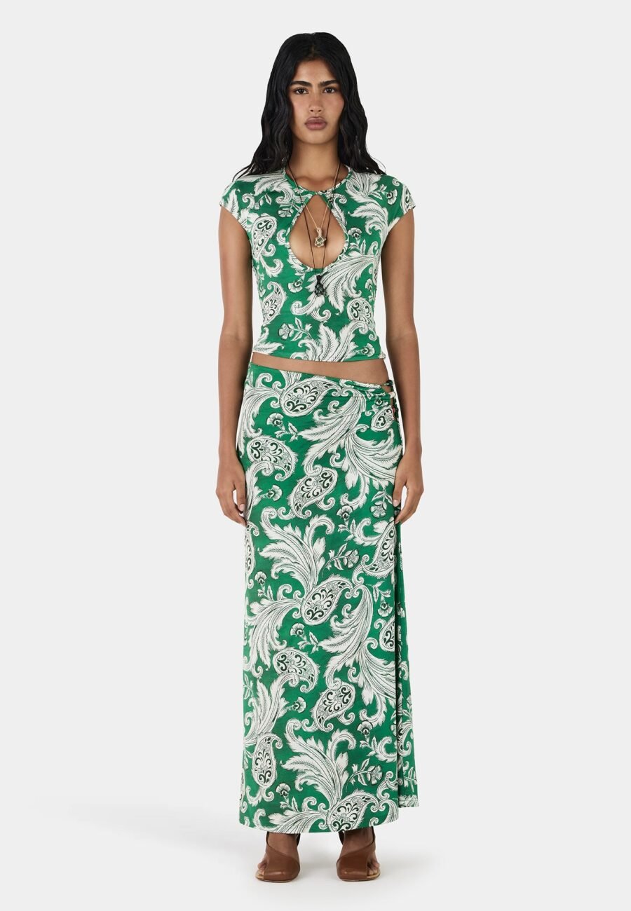 Azura Skirt Royal Paisley