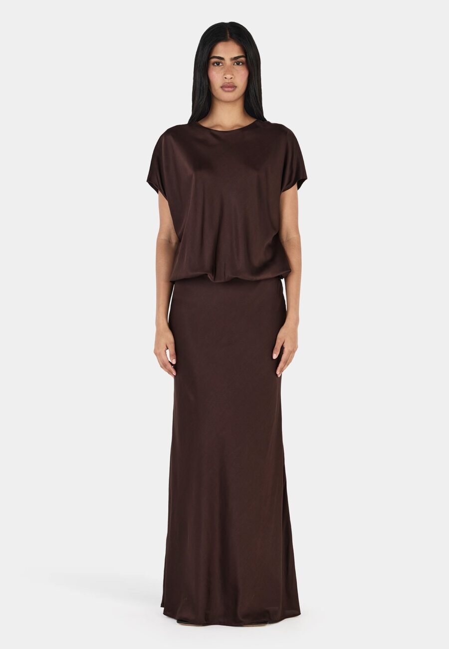 Malina Maxi Dress Chocolate