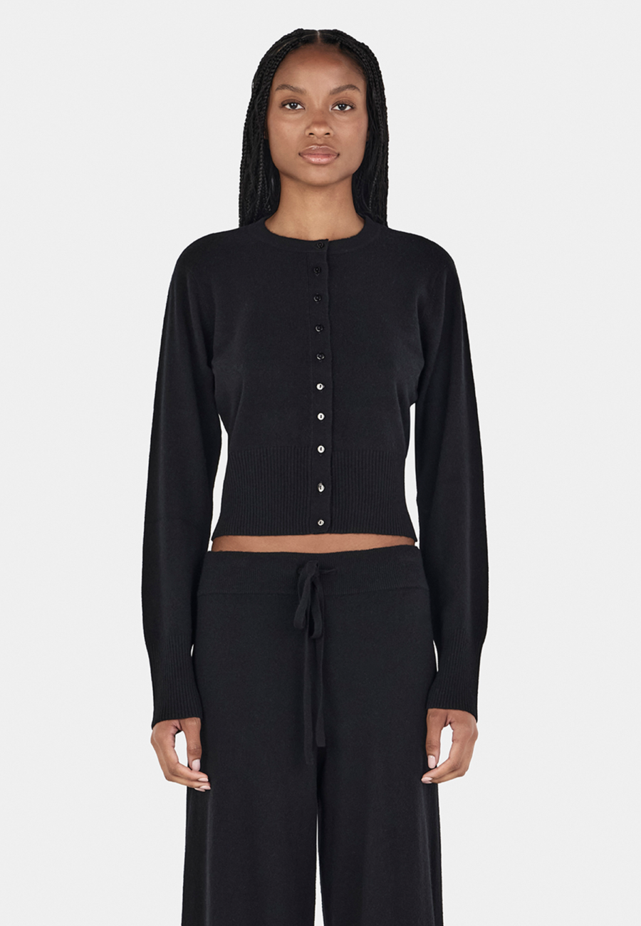 Lucielle Cashmere Cardigan Black