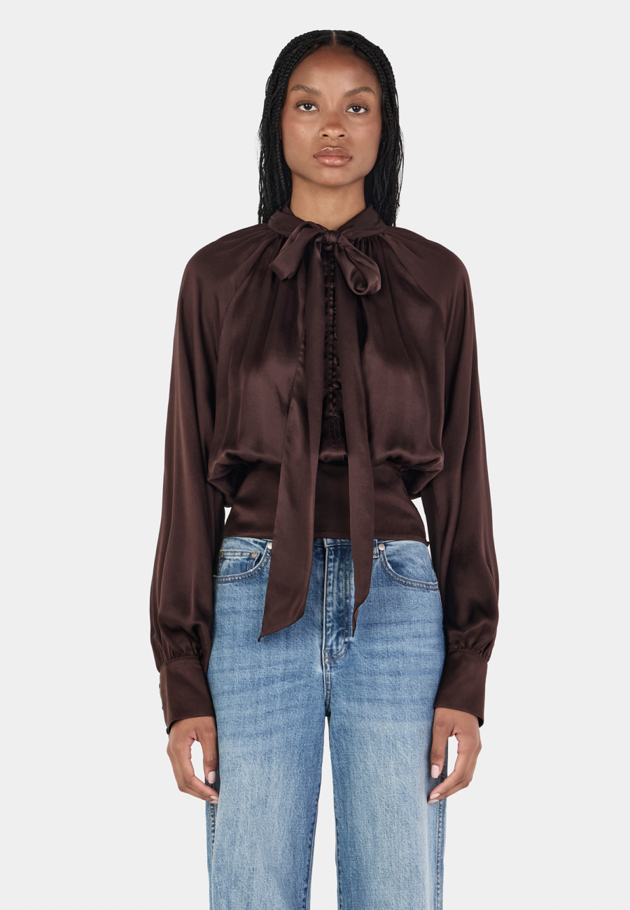 Fay Blouse Chocolate