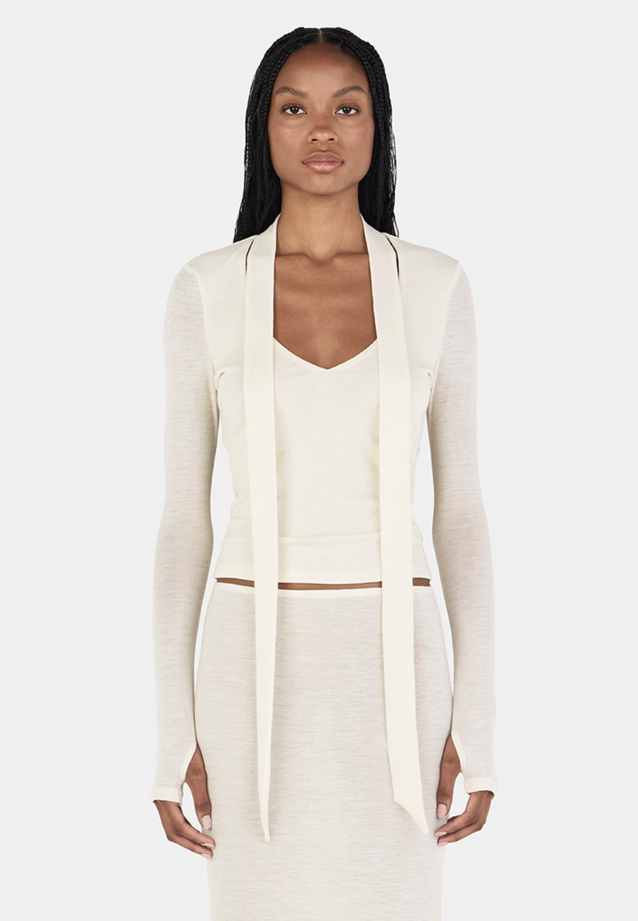 Vinny Wool Long Sleeve Ivory